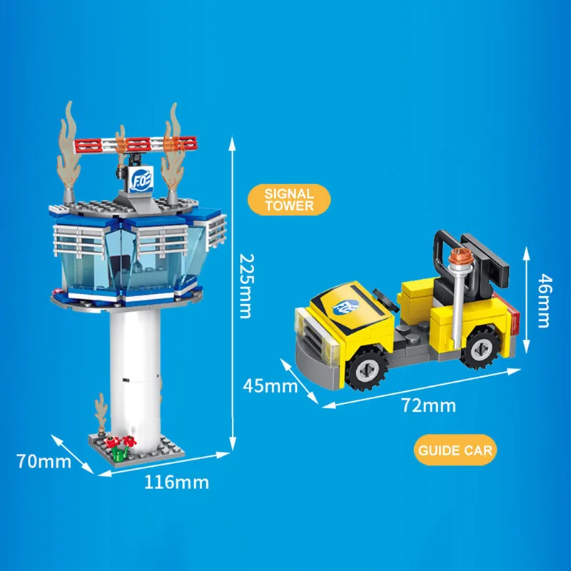 

630Pcs City Series Fire Fighting Trucks Car Building Blocks Construction Lighthouse Rescue Vehicle Model With Figure Bricks Toys