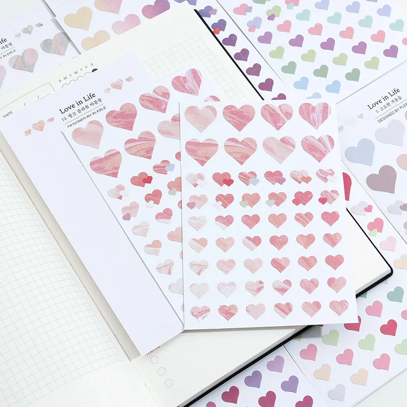 

100 шт./лот серия цветов Любовь Базовые наклейки креативные прозрачные свежие материалы для журнала корейские креативные канцелярские накле...