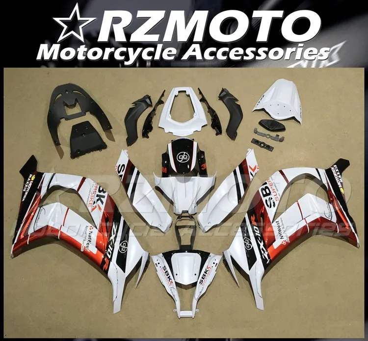 

Injection Molding New ABS Whole Fairings Kit Fit for Kawasaki Ninja ZX-10R 2011 2012 2013 2014 2015 11 12 13 14 15 White Red