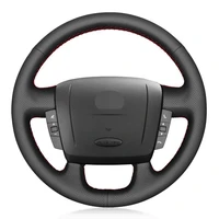 car steering wheel cover non slip black genuine leather for peugeot boxer 2006 2019 citroen jumper relay fiat ducato ram