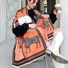 Роскошный кашемировый зимний шарф, Женские Дизайнерские теплые шали и палантины с принтом, женский шарф из пашмины, одеяло, шарфы, палантины