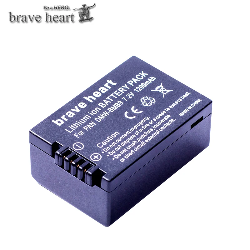 1battery 3 шт. DMW-BMB9 DMW-BMB9E DMW BMB9 батарея+ ЖК двойной USB зарядное устройство для Panasonic Lumix DMC FZ40K FZ45K FZ47K FZ48K FZ60 FZ70 FZ100 - Цвет: 1battery