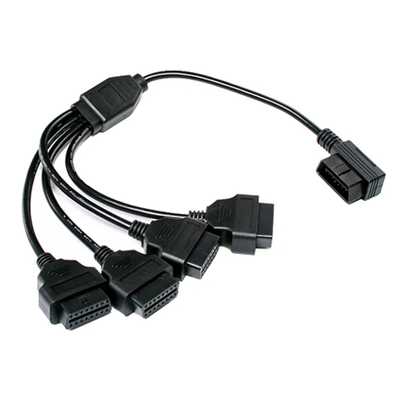 OBD 2 удлинитель с прямым углом от 1 до 4 16 контактов любой Автомобильный Кабель для