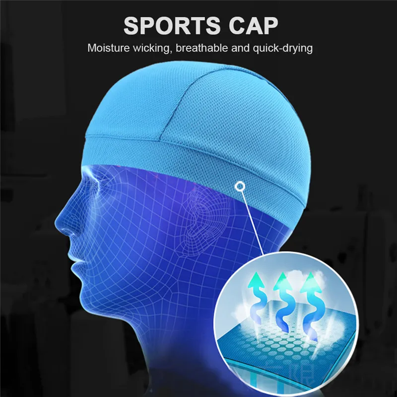 Дышащая Ретро мотоциклетная шапка на шлем с черепом Влагоотводящая охлаждающая