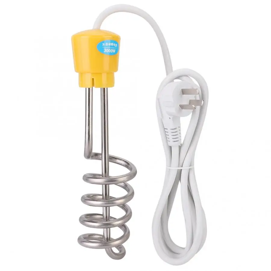 AU Plug 220V 2 м 3000 Вт Электрический водонагревательный элемент мини-бойлер горячей воды Кофе погружения Ванная комната путешествия Применение 220V - Цвет: AU Plug 220V