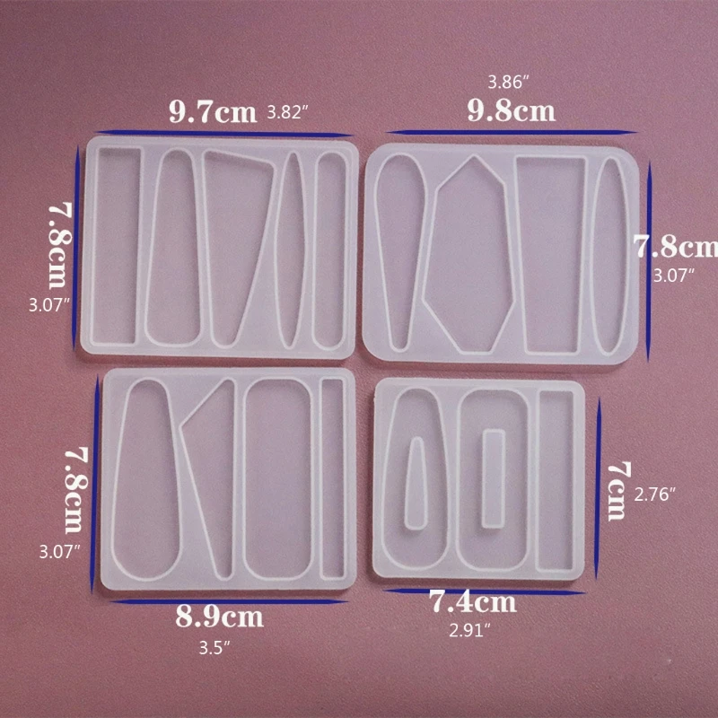 

16PCS DIY Barrettes Silicone Epoxy Resin Molds DIY Hair Pin Jewelry Casting Mold Hair Clip Silicone Molds Jewelry Tools