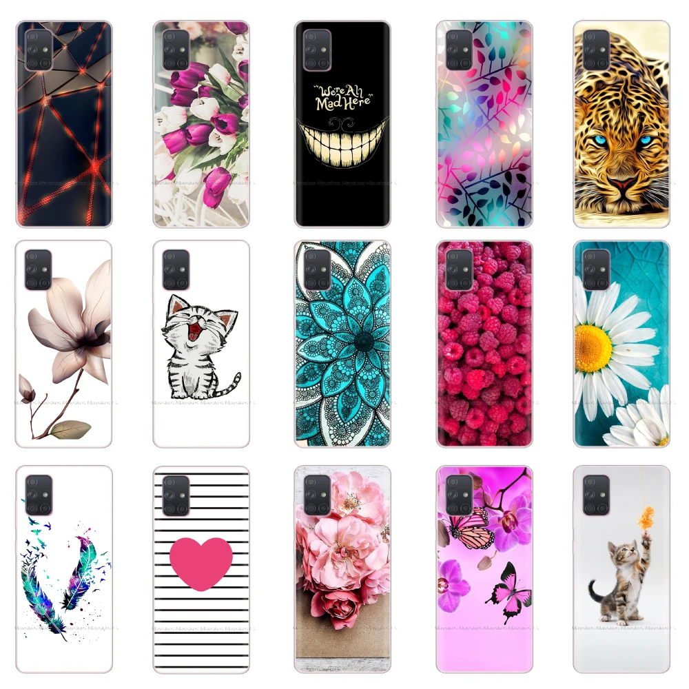 

For Samsung Galaxy A51 Case Cover Soft Silicone TPU Bumper Phone Case for Samsung A71 A51 A515 A515F A 71 51 Coque Fundas Capa