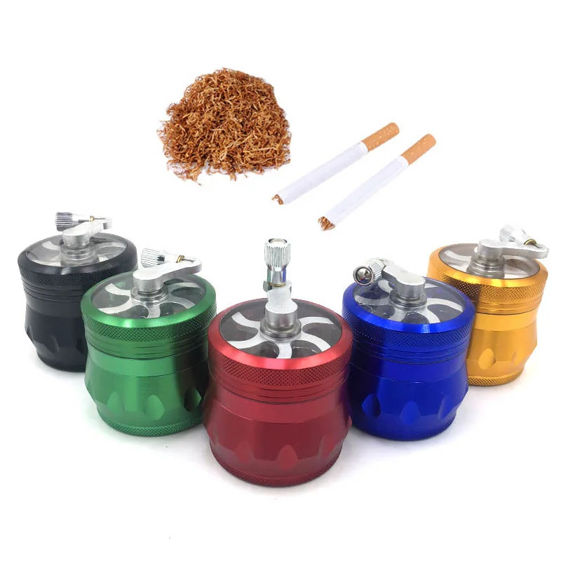 

1 Pc Four-layer Tobacco Grinder Creative Drummer Metal Cigarette Holder Super Capacity Herb Grinder Machine Grinder Wholesale