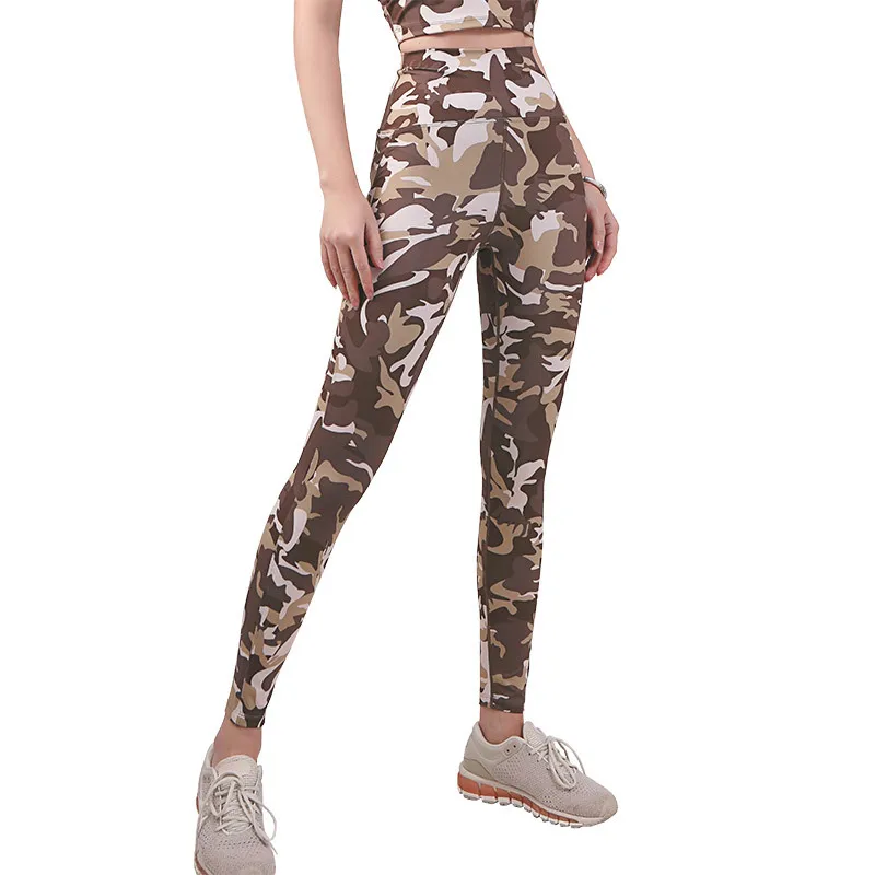 

Camouflage Scrunch Butt Fitness Leggings Women Tummy Control High Waist Elastic Yoga Pants Gym Quick-Dry Squat Workout Tights