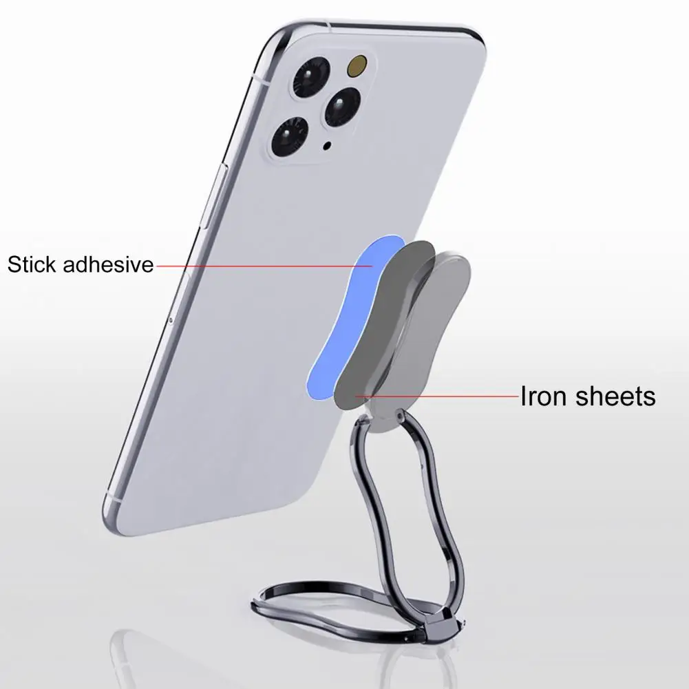 

Zinc Alloy Foldable Mobile Phone Holder Ring Buckle Desktop Mobile Phone Holder Car Metal Mobile Phone Holder