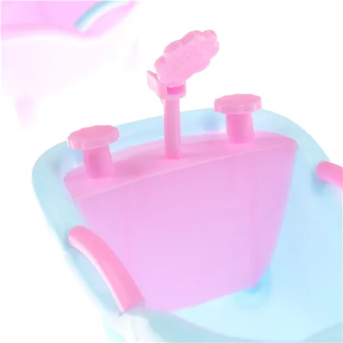 

1PCS Plastic Toilet Bathtub Bath Accessory For Bathroom Doll Accessories Doll Toy Random Color