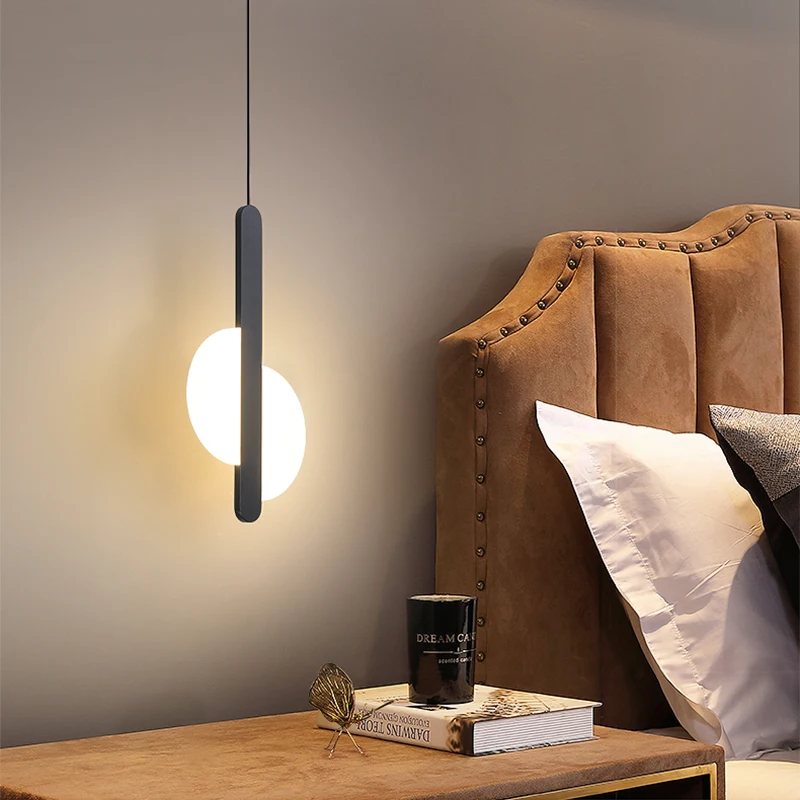 

Creative Led Modern Bar Chandelier Dining Room Lamp Personality Bedroom Bedside Acrylic Window Lamp Bedroom Bedside Chandelier