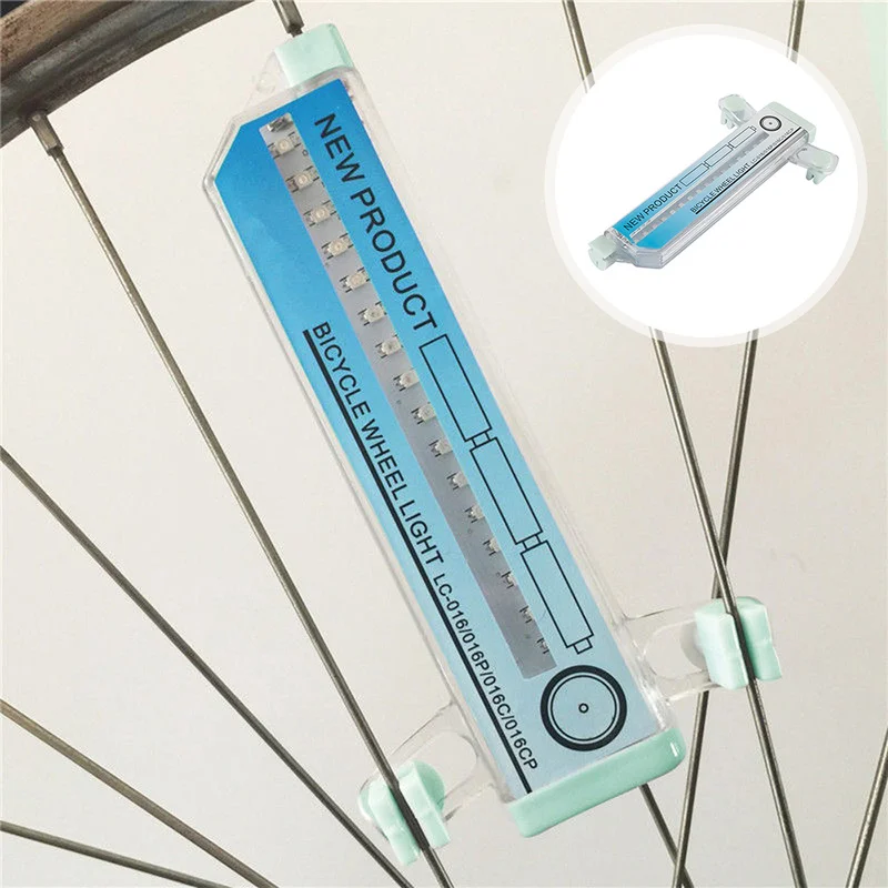 

1pc colored signal lights on the wheel portable bicycle spoke light in the air free cycling riding proofing