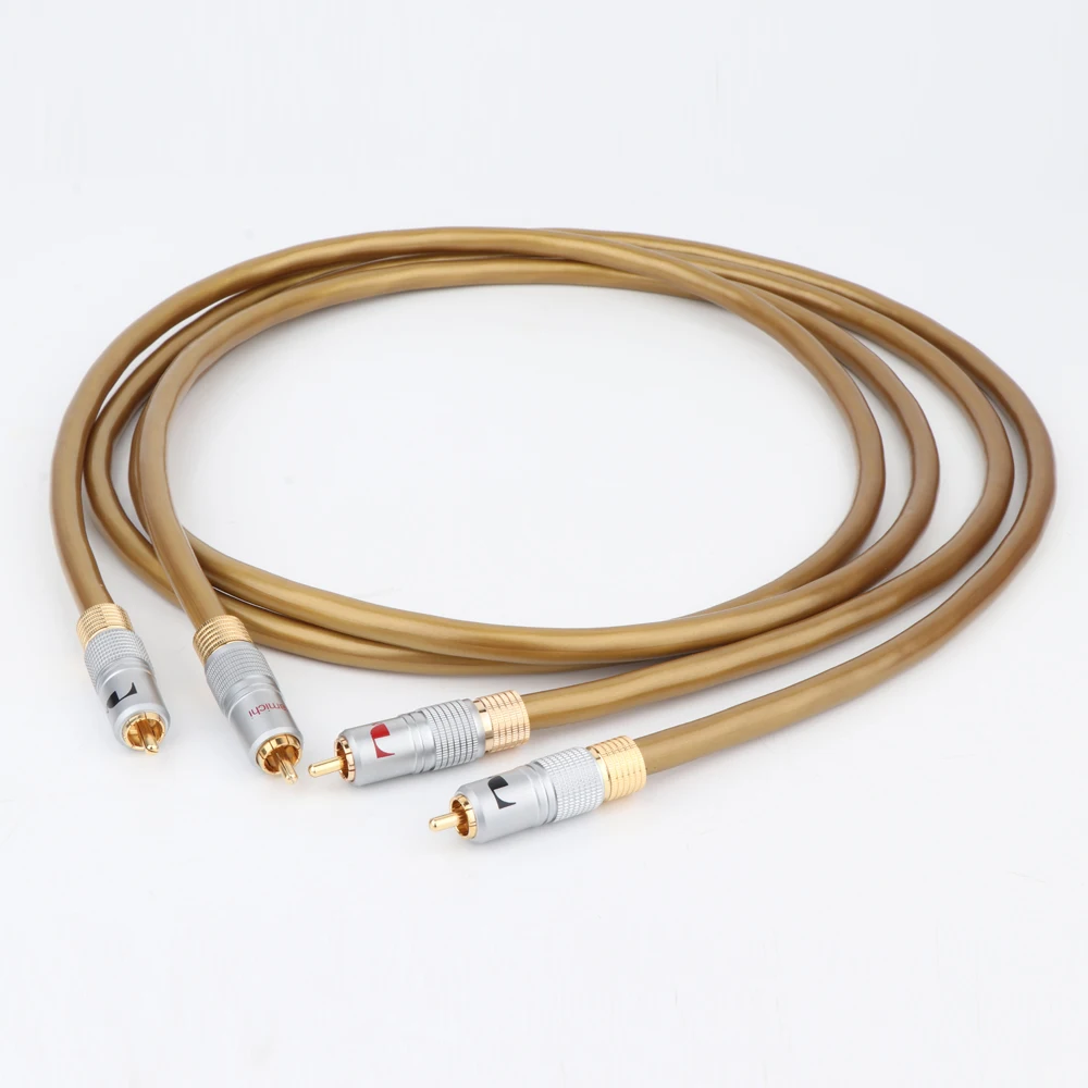 Аудиокабели Hi-Fi HEXLINK GOLDEN 5C усилитель аудиокабеля для CD DVD-плеера динамика кабель RCA