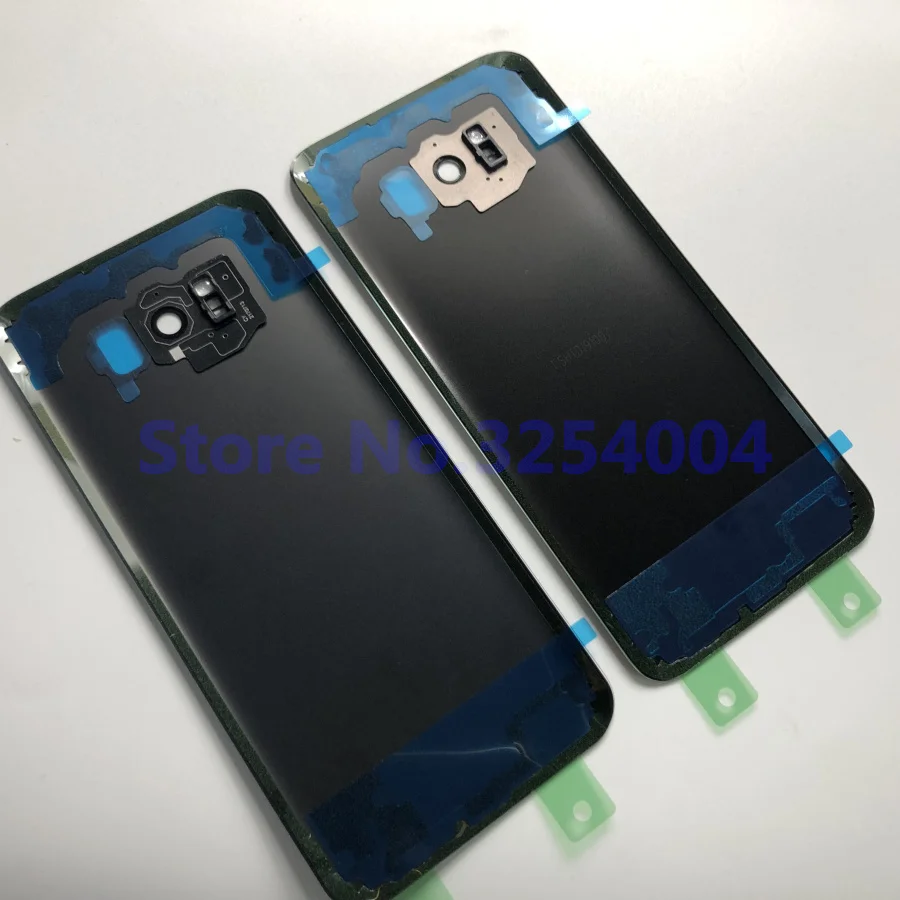 Чехол на заднюю батарейку для samsung Galaxy S8 G950 S8+ G955 S8 Plus Задняя стеклянная крышка корпуса+ клей+ стеклянная рамка для объектива камеры