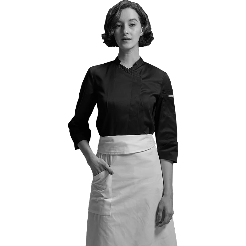2021 spring high quality fashion French chef uniform baker unifrom restaurant for women | Тематическая одежда и униформа