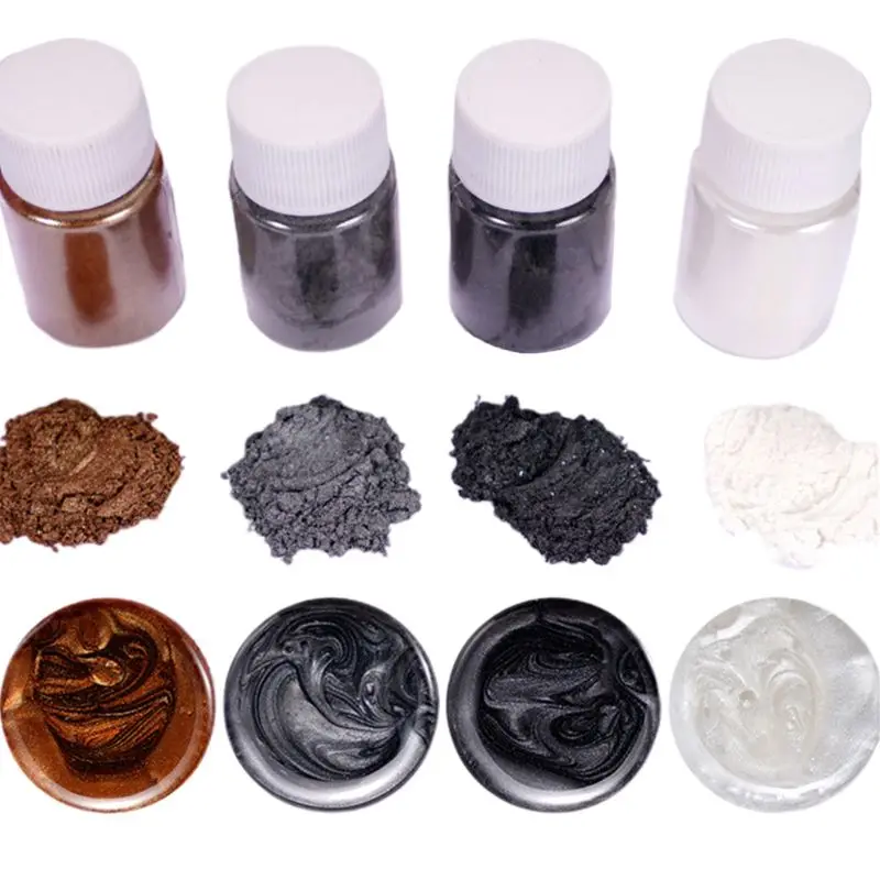 

4 Pcs/set Mixed Color Resin Jewelry DIY Making Craft Glowing Powder Luminous Pigment Set Crystal Epoxy Material 203B