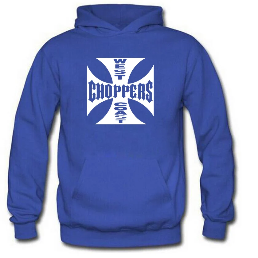 Весенне осенняя Толстовка West Coast Choppers толстовки мужские уличные теплые флисовые