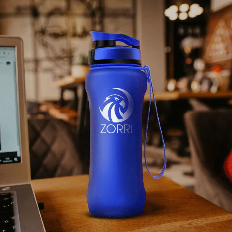 Портативная Спортивная бутылка для воды ZORRI без БФА пластиковая дорожная