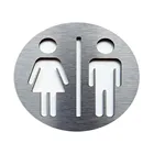 Индивидуальная композитная алюминиевая доска, знак для ванной комнаты, символ туалета