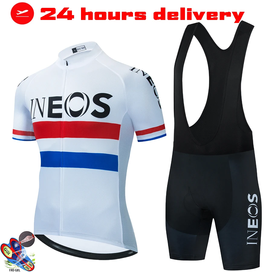 

INEOS 2021 cycling TEAM jersey Set 19D bike shorts suit Ropa Ciclismo mens summer quick dry PRO bicycle Maillot Pants clothing