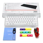 Беспроводная Механическая игровая клавиатура Anne Pro 2 RGB 60%, 61 клавиша, Bluetooth 5,0, вишневый синий красный серебристый коричневый переключатель, мини-клавиатура