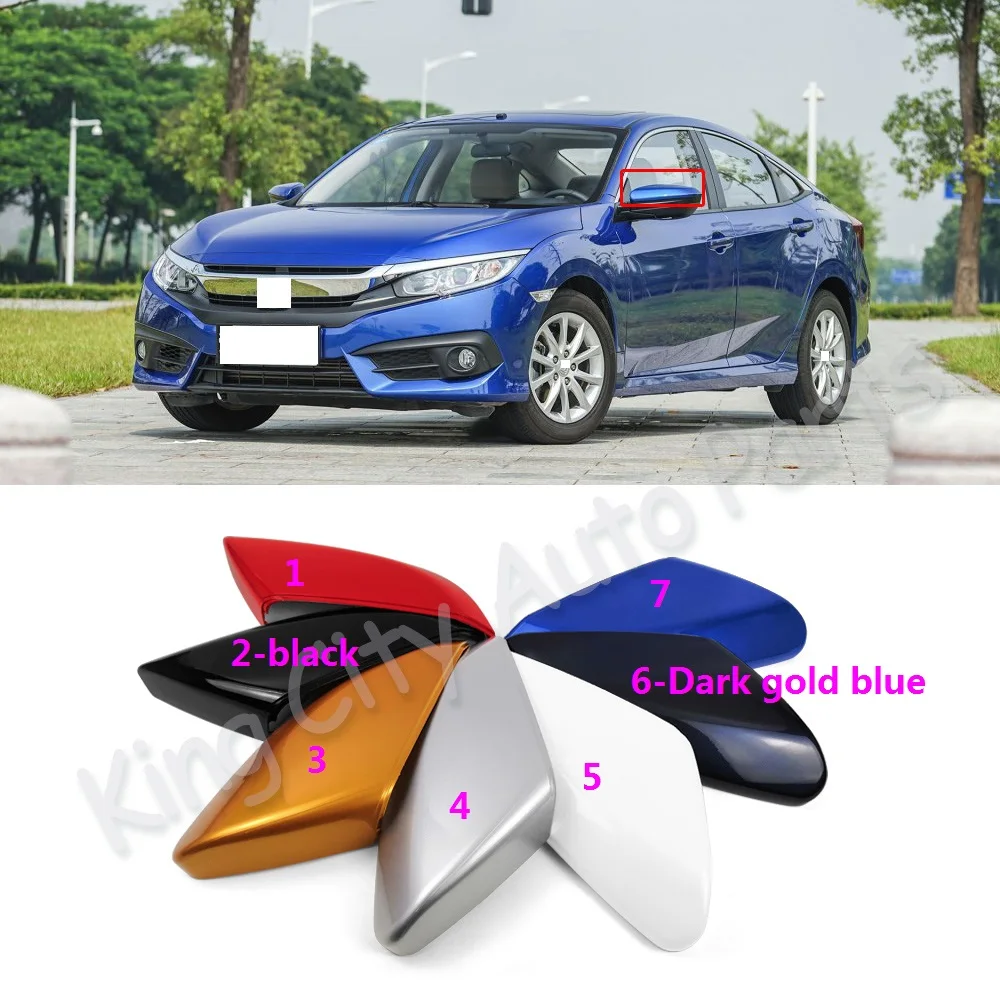 Крышка QX для зеркала заднего вида Honda Civic 2016 2017 крышка бокового декоративная