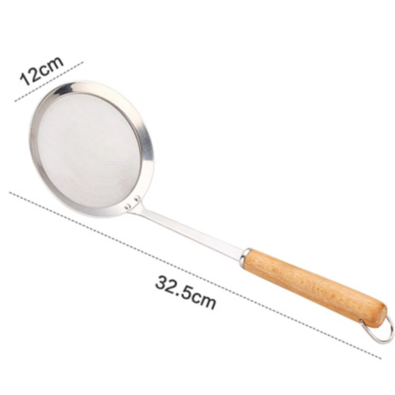 Сетчатый фильтр с длинной ручкой половник дуршлаг масляный из нержавеющей стали