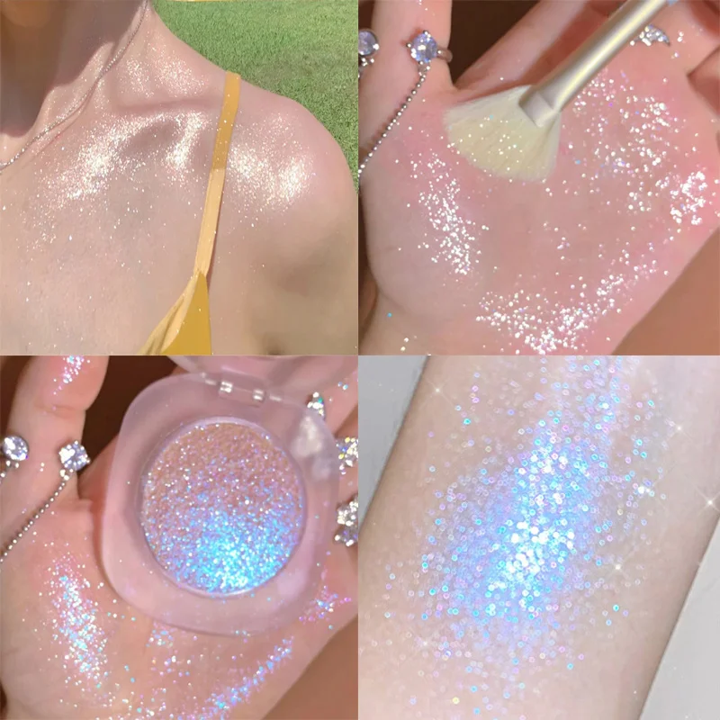 

Diamond Mashed Potatoes Highlighter Lasting Glitter Face Body Brighten Powder Create Contour Natural Highlighter Makeup