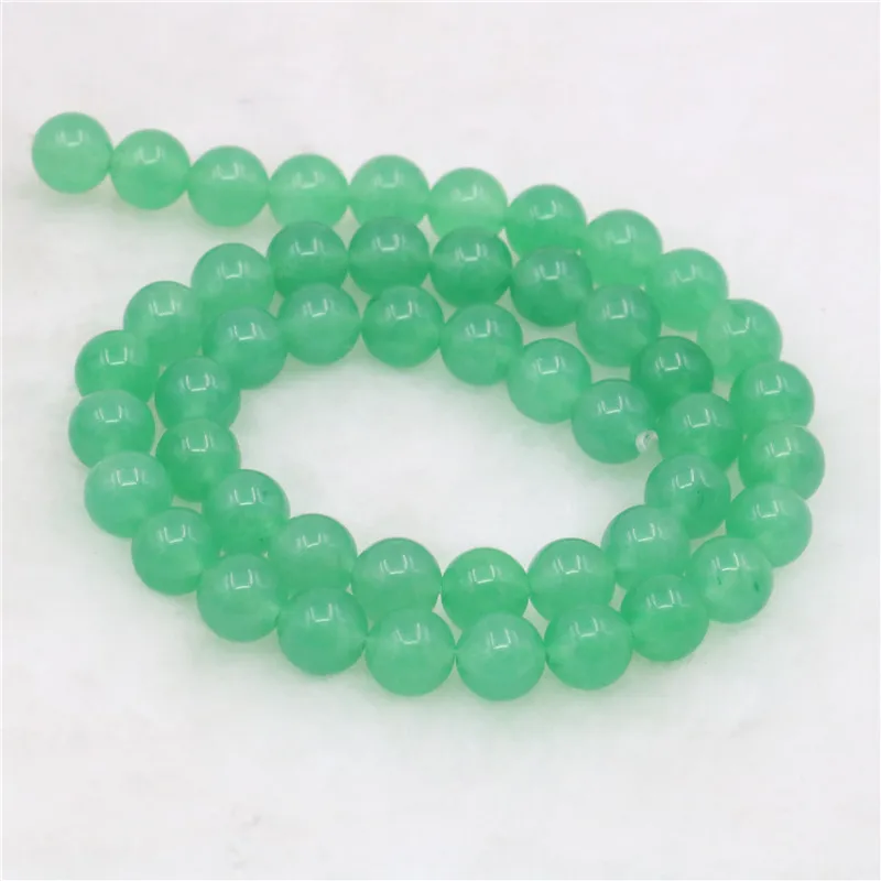 Бесплатная доставка Натуральный камень зеленый авантюрин нефрит Круглый 4/6/8/10/12