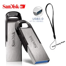 USB флеш накопитель SanDisk CZ73 16 ГБ 32 64 3 0 металлический для шифрования