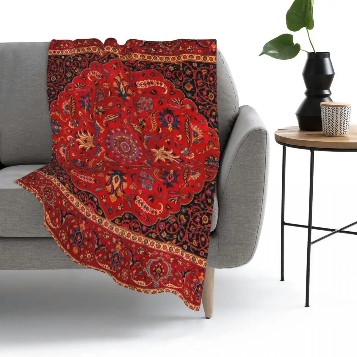 

Antique Persian Rug Throw Blanket Fleece Throw Blanket BedBlanket Softblanket Plush Flannel Warm bedding Home travel Adult child