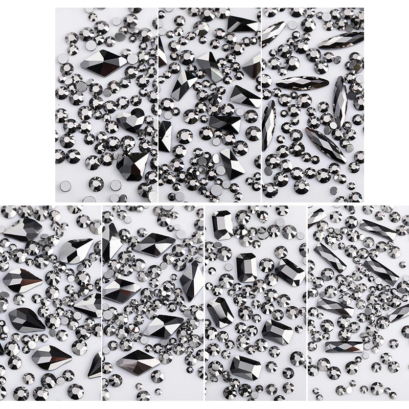 Кристаллы прозрачные AB для дизайна ногтей стразы самостоятельной сборки без