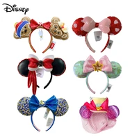 original disney mickey mouse ears headband sequin ears costume hairband cosplay plush adultkids headband gift