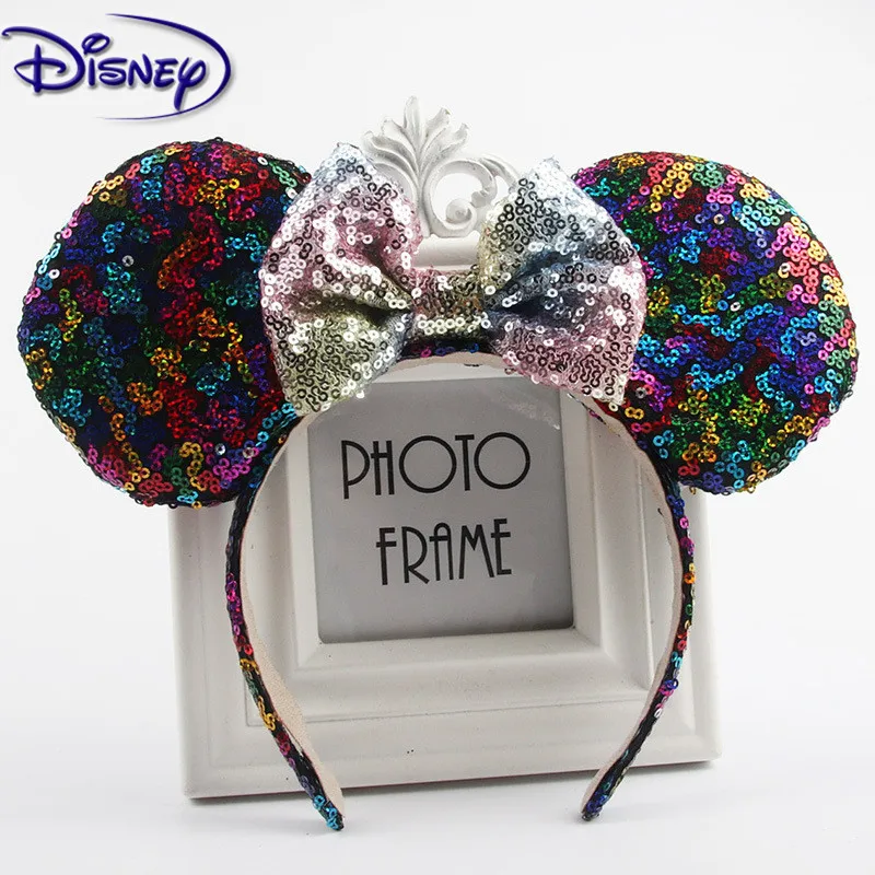 Disney Микки Мышь повязка на голову land ободок с блестками свадьбу стильная вечерние