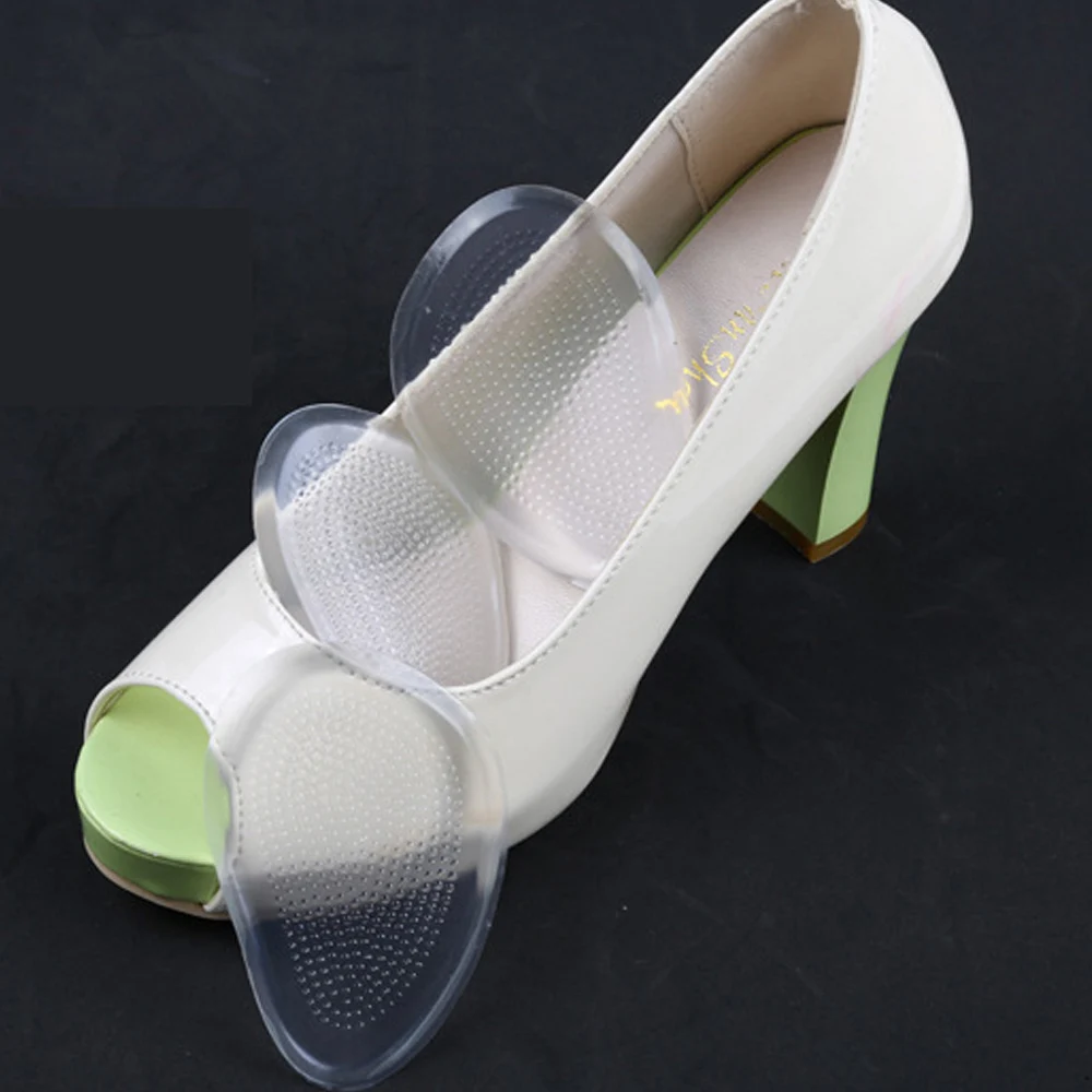 Силиконовые на высоком каблуке FootPad прозрачный подушечки для пальцев ног с