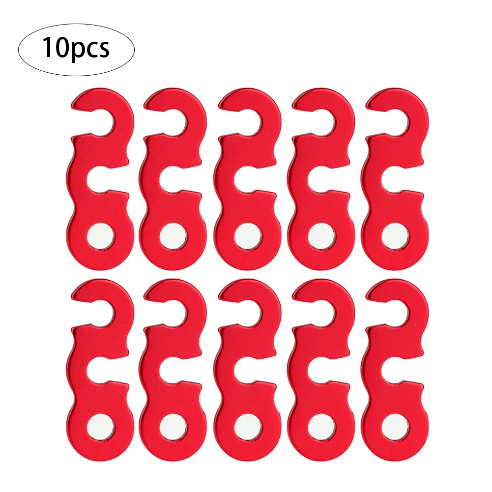 

10pcs/set Outdoor Camping Tent Parachute Cord Rope Buckle Aluminum Alloy Cord Buckle Tensioners Fastener Travel Kit Tools