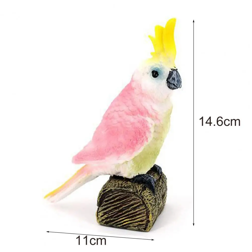 Яркий яркий попугай модель какаду декоративные фигурки когнитивные игрушки -