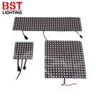 WS2812B светодиодный цифровой гибкий индивидуально адресуемый панельный светильник WS2812IC 8x8 16x16 модуль матричный экран DC5V