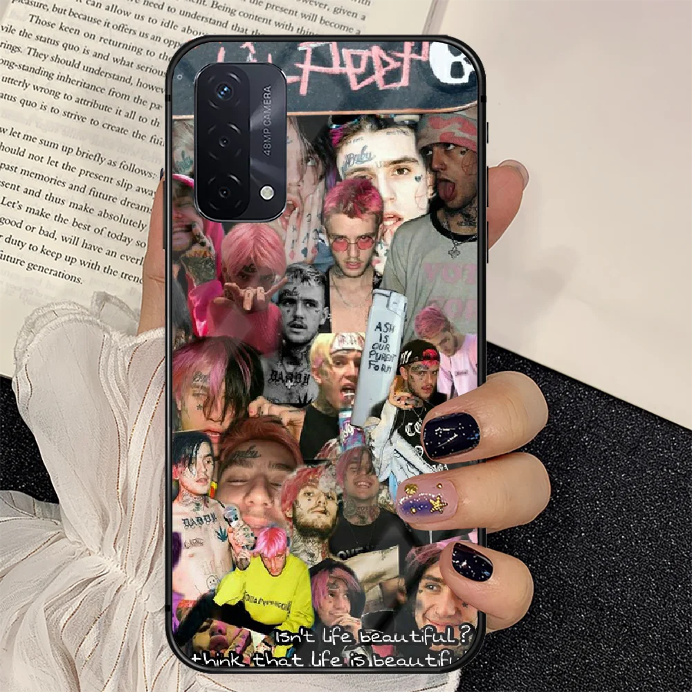 

Lil Peep Lil Bo Peep Phone Tempered Glass Case Cover For oppo realme find a x c xt gt 2 53 3 6 7 50 11 Pro lite 5g Coque