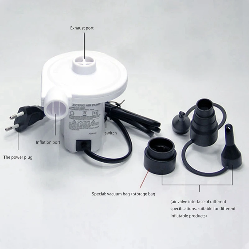 Новая распродажа электрический воздушный насос лодочный воздуходувка надувной
