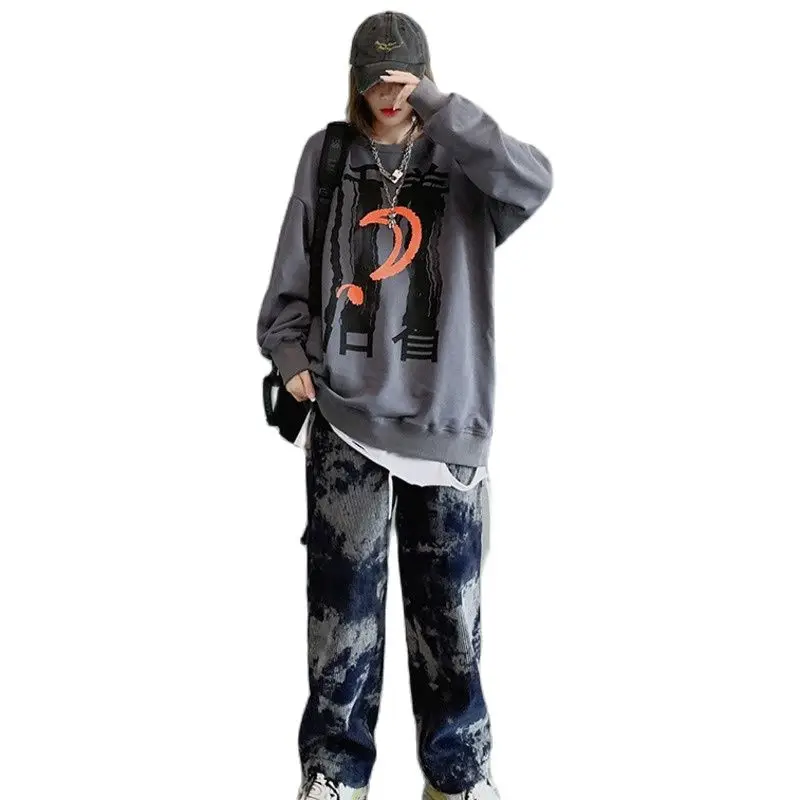 

Couple Hooded Sweaters, Fashionable Loose Hoods, Men's And Women's Pullovers, Japanese Women, Casual Oversized Clothing