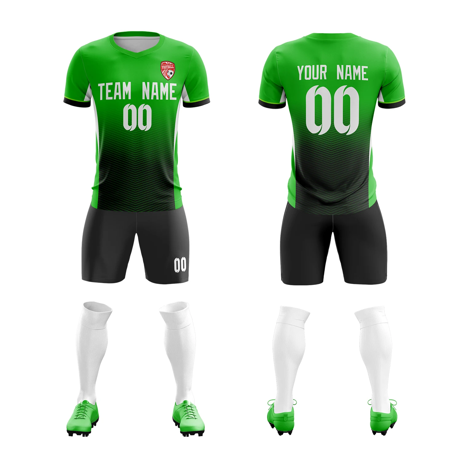 

Children's Sportswear Adult Soccer Jersey Printed Name Number Custom Design For Team Training Clothes In big Sizes