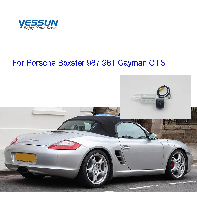 

Камера заднего вида «рыбий глаз» для Porsche Boxster 987 981 2008 ~ 2017 CTS/ Cayman AHD 720P, камера заднего вида/номерной знак