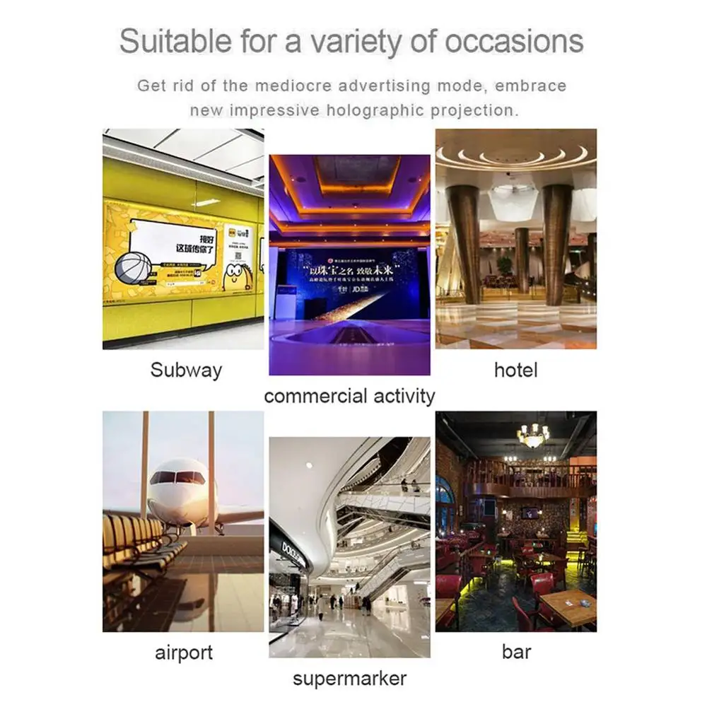 224 светодиодный вентилятор голографическая лампа для визуализации 3D Wi Fi