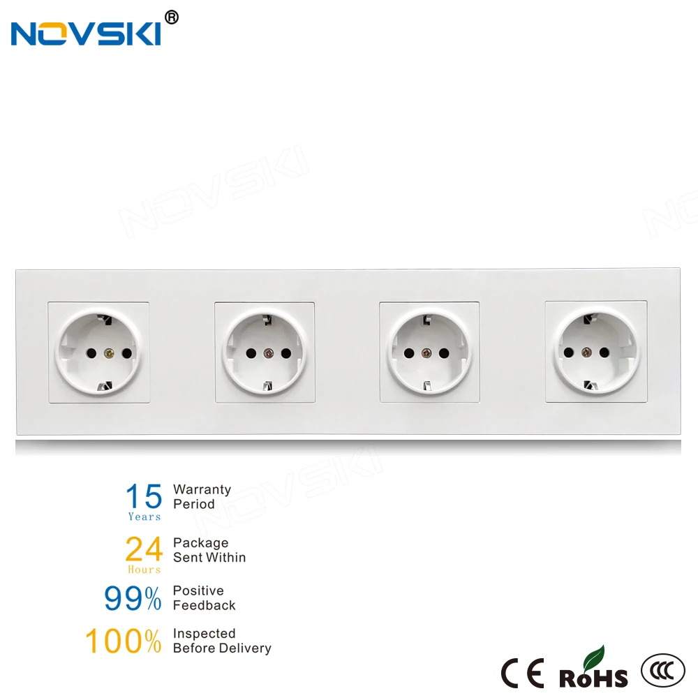 Розетка настенная с несколькими рамами 16 А 110 250 В|Электрические розетки| |