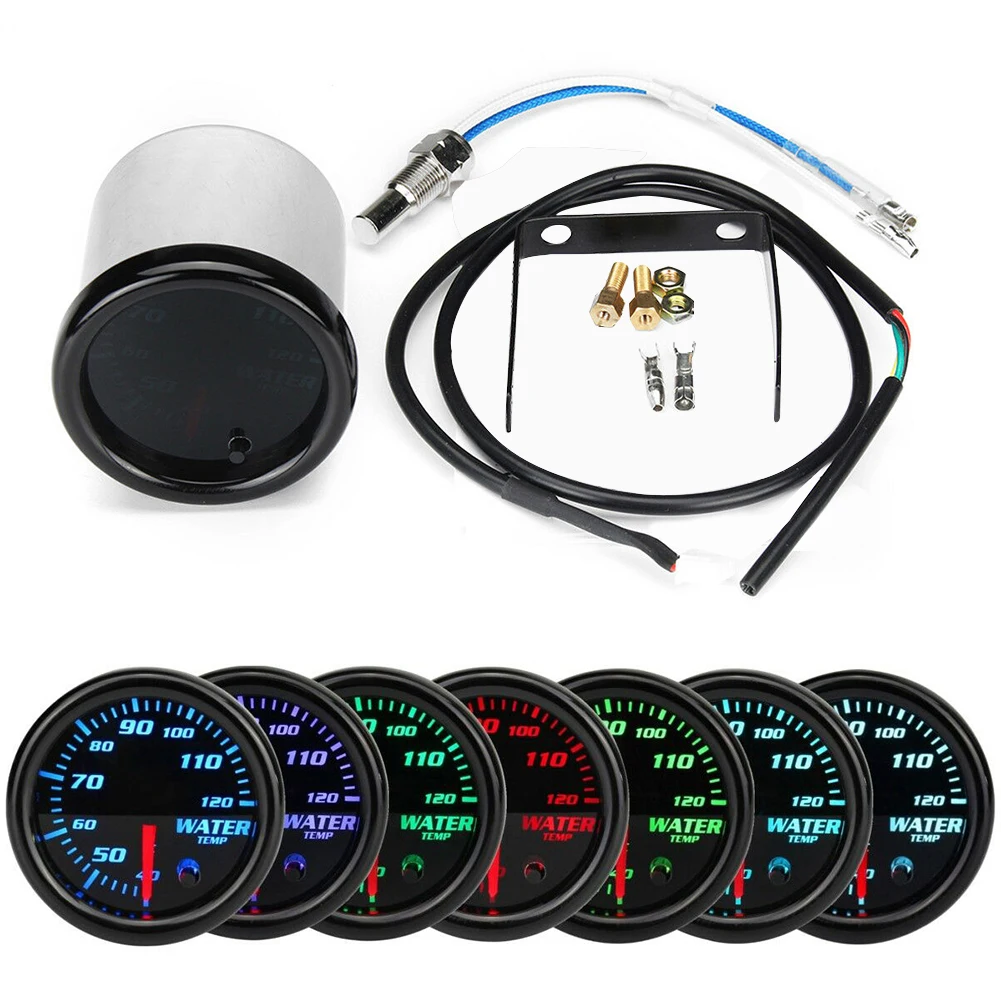 Универсальный светодиодный металлический дисплей для автомобиля 7 цветов