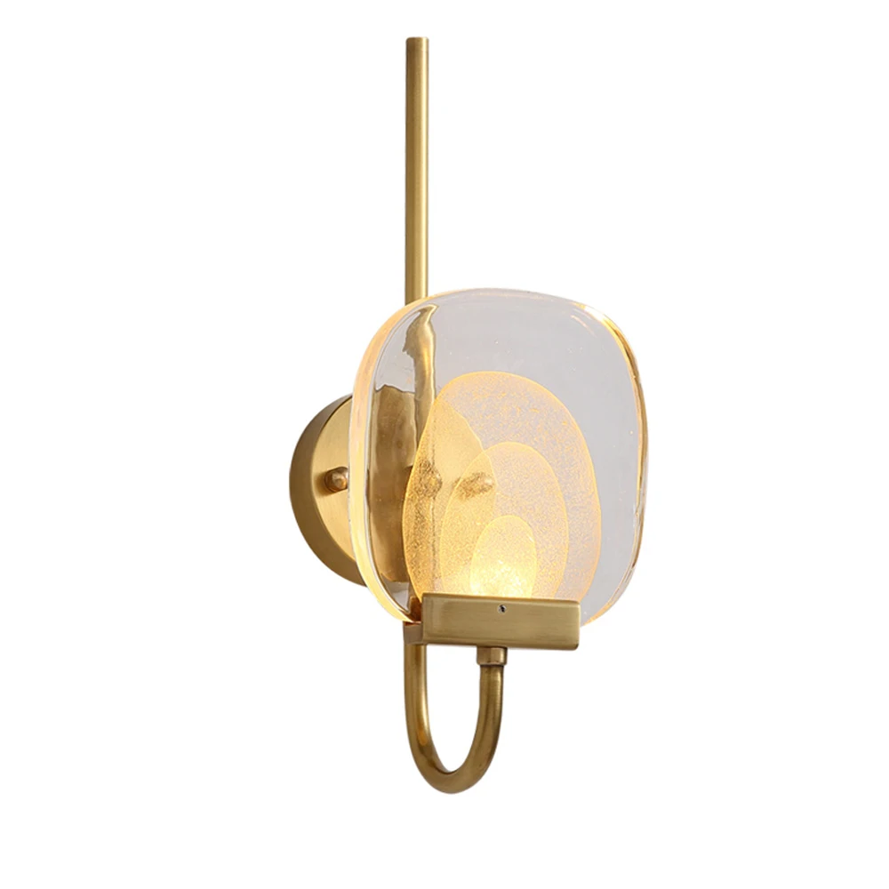 Креативный дизайн стеклянные настенная лампа современный Wandlamp AC110V 220v Gold