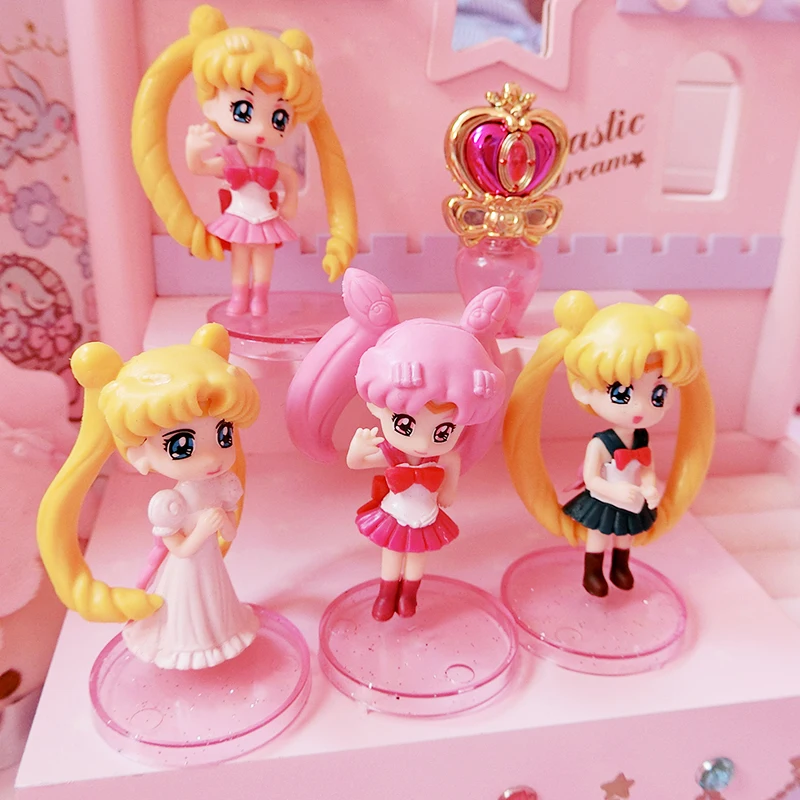 4 шт./компл. Японские Аниме Сейлор Мун экшн фигурки коллекционные модели игрушки