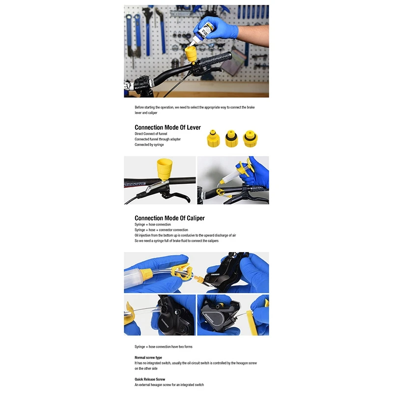 

EZmtb 2021 PRO Version Bicycle Hydraulic Disc Brake Mineral Oil Bleed Kit Bike Brake Repair Tools for Shimano, MAGURA, TEKTRO